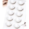 Brown Self Adhesive Glueless Lashes - False Eyelashes Waterproof Natural