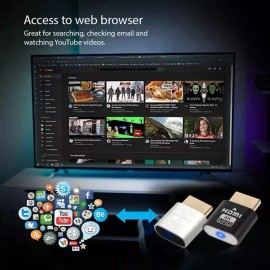 Unbranded 4K HDMI Dummy Plug Virtual Monitor Display Emulator Headless Display Adapter