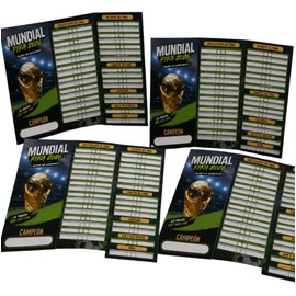 Calendario Quiniela Fútbol Mundial 2026 Panini | Póster para Seguimiento de Partidos, Resultados y Posiciones | Ideal para Aficionados y Coleccionista