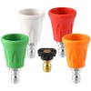 Nvanvmm High Pressure Washer Nozzle Guard, Cleaning Nozzle Holder Set,