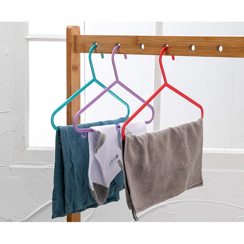 DIVCHI 20 Pack Children's Hanger Plastic Tubular Kids Hangers Non