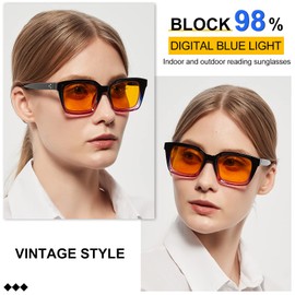 MARE AZZURO 98% Blue Blocking Reading Sunglasses Women U V Computer Gaming Readers 0 1.0 1.25 1.5 1.75 2.0 2.25 2.5 2.75 3.0 3.5 (Purple, 125)