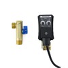 QWORK Automatic Timed Condensate Drain Valve with Steel Hose 1/4