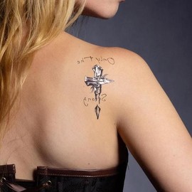 Fashion Large Tattoo Sticker I Style Single Item Stick-on Tattoo Henna Long-lasting Water Park / 패션 대형 타투 스티커 I스타일 단품 붙이는 문신 헤나 오래가는 워터파크