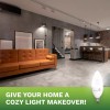 Bioluz LED 12 Pack 40 Watt Candelabra Bulbs 4.5W Dimmable