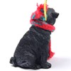 1 X Pug Miniature Dog Ornament - Black by Conversation