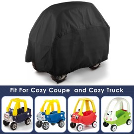 ERKOON Kids Ride On Car Cover Waterproof, Waterproof Cover for Cozy Coupe Cozy Truck Ride-On Car, for Outdoor Sunproof, Dust, Snow(Only Use for Cozy Coupe & Cozy Truck)-1 Pack (1)
