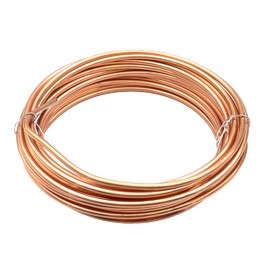 99.9% Pure Copper Wire for Electroculture Gardening, 16 Gauge Bare Copper Wire for Jewelry Making, Dead Soft, 1 LB Spool 100Ft