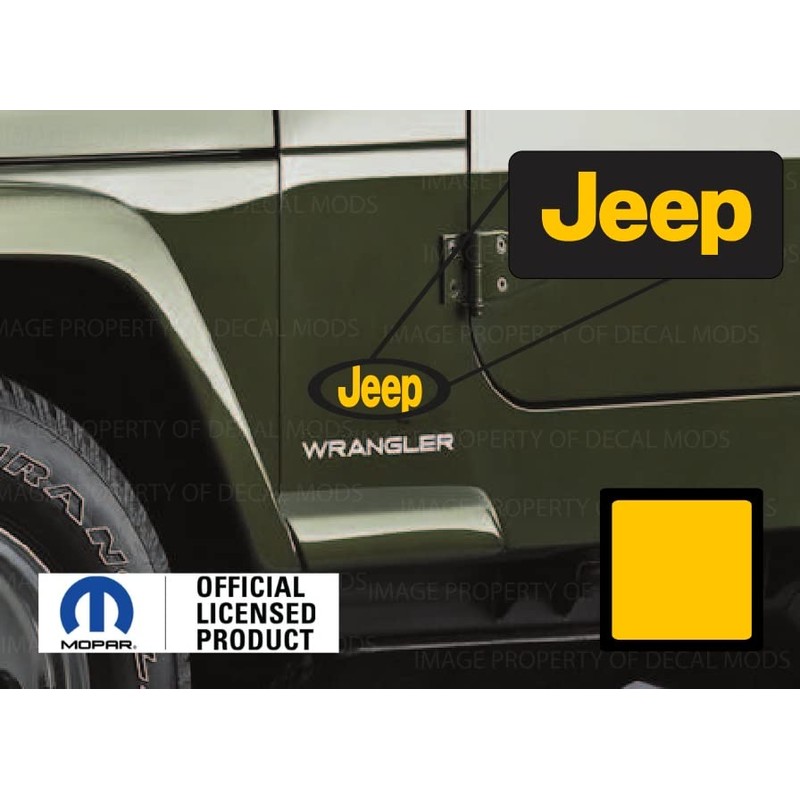 Decal Mods 97-06 TJ Fender Small Jeep Side Logo Graphic