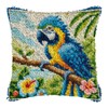ZUHK Parrot Latch Hook Pillow Case Kits,17X17Inch 3D DIY Latch