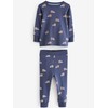 NEXT 3 Pack Long Sleeve Pyjamas, Green/Blue Transport