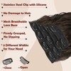 FESHFEN Clip in Hair Extensions for Women - 4 Pcs