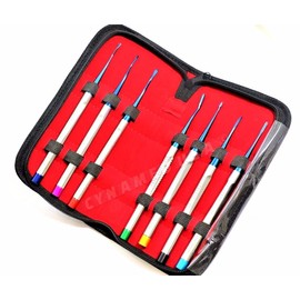 German 7 PC Dental Surgery EXTRACTING LUXATING Proximators APICAL Root TIP Elevator Set of 7 Each