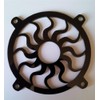 Custom Acrylic Sun Spiral Computer Fan Grill 120mm
