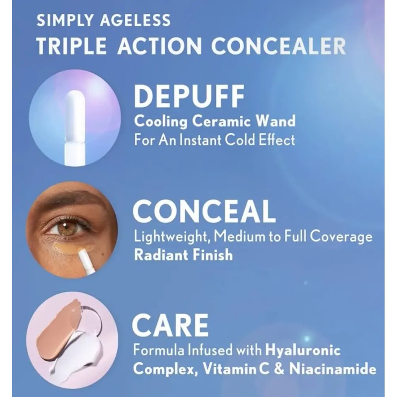 Covergirl Corrector Concealer Simply Ageless Triple Action Tono Golden Tan