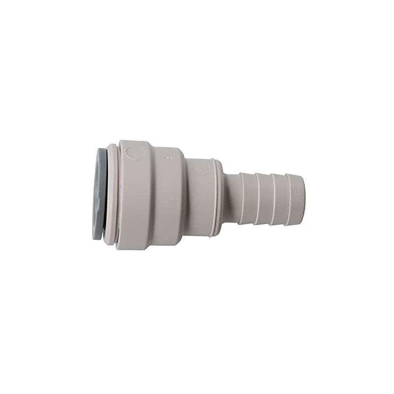 15mm Push Fit Pipe to 1/2" Hose Tail Barb Adapter