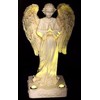 JAYXC HOME Praying Angel Solar Powered Yellow LED Outdoor Decor