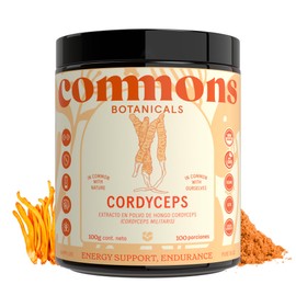 Commons Hongos Adaptógenos - Hongo Cordyceps - Extracto Puro en Polvo 100 g - El hongo de la resistencia - Suplemento Natural - Energía diaria        