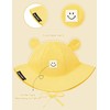 Durio SmileyWorld Baby Sun Hats 12-18 Months with Bear Ear,