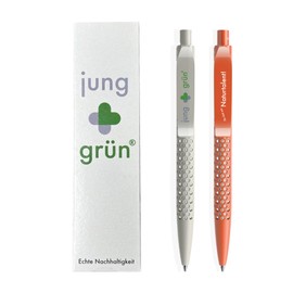 jung+grün TrueBiotic Ballpoint Pen Pack of 2 Sustainable and Biodegradable Swiss Made