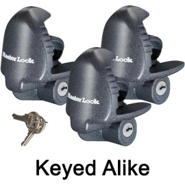 Master Lock - (3) Keyed Alike Universal Trailer Coupler Locks