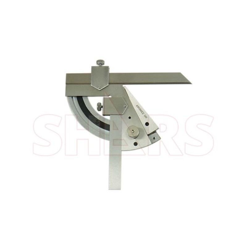 Shars 320 Degrees Universal Bevel Protractor Satin Chromed Stainless 2