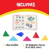 POPULAR PLAYTHINGS Tri-Mags Magnetic Puzzle Toy, Pyramid Stacking Blocks for