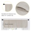 NICETOWN Faux Linen Texture Tie Up Valance Curtain for Kitchen