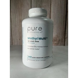 Pure Therapro Rx Methyl Multi Without Iron Methylated Multivitamin Capsules 240 Count Exp 4/27