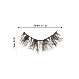 FRCOLOR 2 Pack Curled False Eyelashes Natural Look Lash Clusters Voluminous Lightweight for Asian Eyes