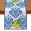 QINJIEJIE Capri Lemon Table Runners Italy Kitchen Dining Party Decorations