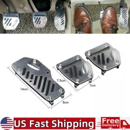 Unbranded US Car Non-Slip Aluminum Alloy Pedal Pads Manual Transmission Brake Pedal Covers