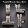 1/2 Inch BSP Stainless Steel Pipe Fittings – Tee, Elbow,
