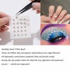 2450Pcs Hair Gems Rhinestones Self Adhesive Stickers with Tweezers Pearls