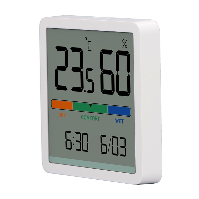 Temperature Humidity Monitor 3 in 1 Temp Tester Digital Display
