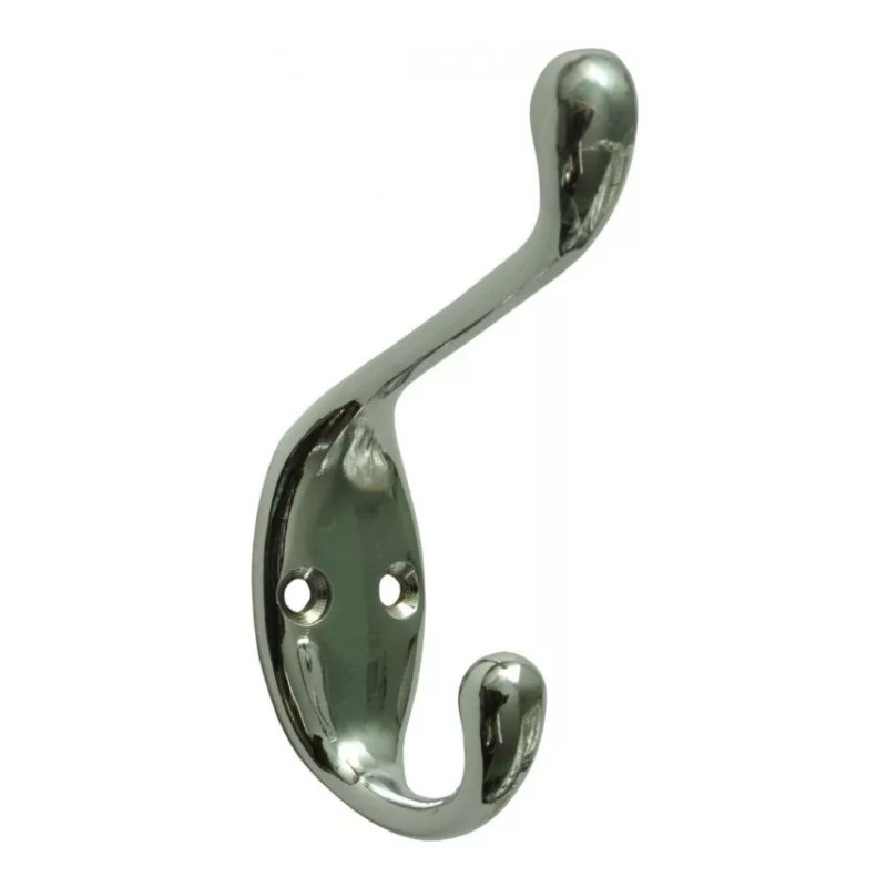 LIZOFERTAS Perchero Para Puerta Cromo Con Tornillo Paquete De 4