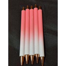 Glitter pen, refillable, multiple colors:_12