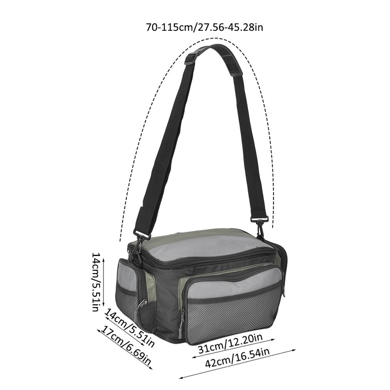 600D Oxford Fabric Square Waterproof High Capacity Outdoor Single Shoulder