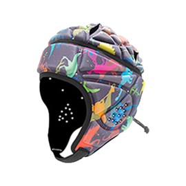 Fiacvrs Soft Rugby Headguard, Adjustable Softshell Helmet, Protective Boxing Head Guard, Rugby Head Guard, Multi Sports Helmet for Rugby, Football (Colorful, M)