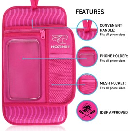 Hornet Watersports Dragon Boat Seat Pad with Secure Strap and Storage Pockets - IDBF Approved Dragon Boat Seat Cushion (Pink)