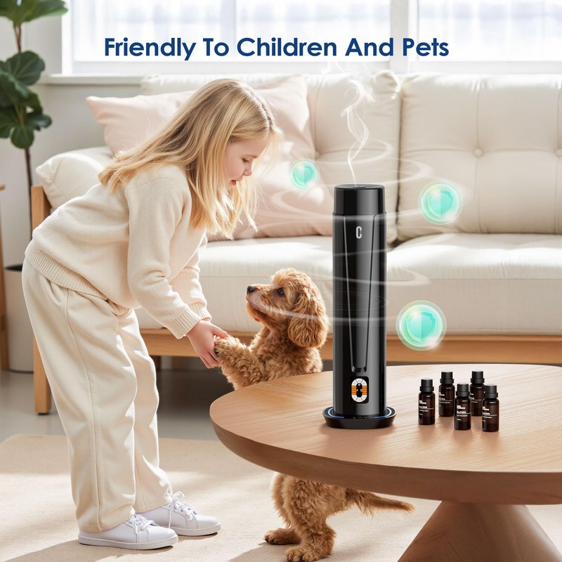 Waterless Scent Diffuser – 1200 Sq Ft Coverage, Essential Oil