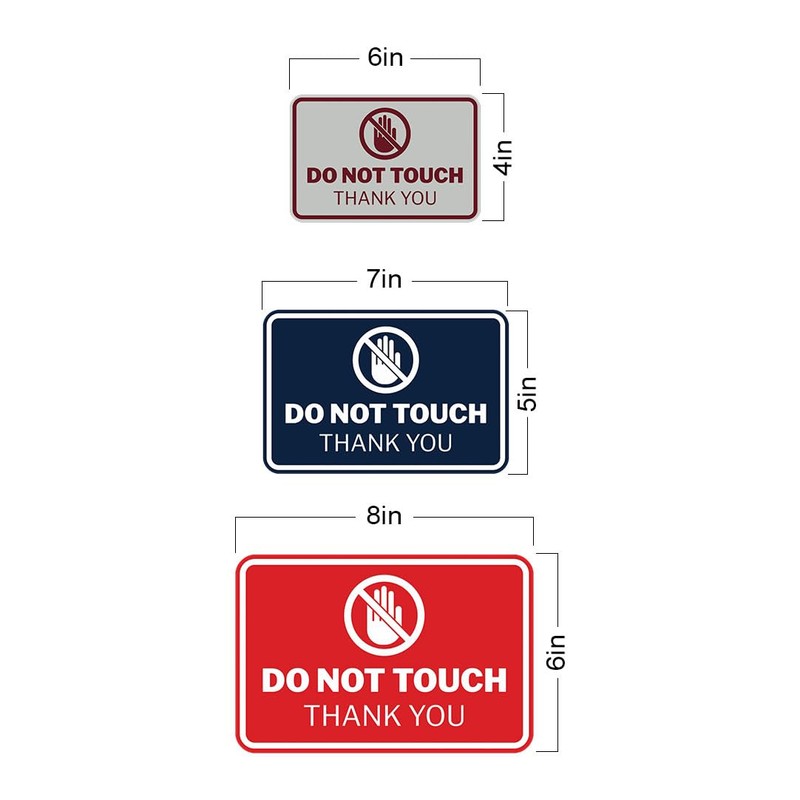 Signs ByLITA Classic Framed Do Not Touch Thank You Sign