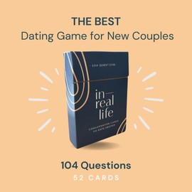 Conversation Cards to Date Deeper - 104 Connection Cards for Couples - Dating Games for New Couples - Dating Card Games for Adults