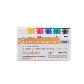 SNAWOP Gutta Percha Paper Points 2 Packs .02/.04/.06 Taper for Dental Endodontic Root Canal Treatment (#45-80, .06 Taper)