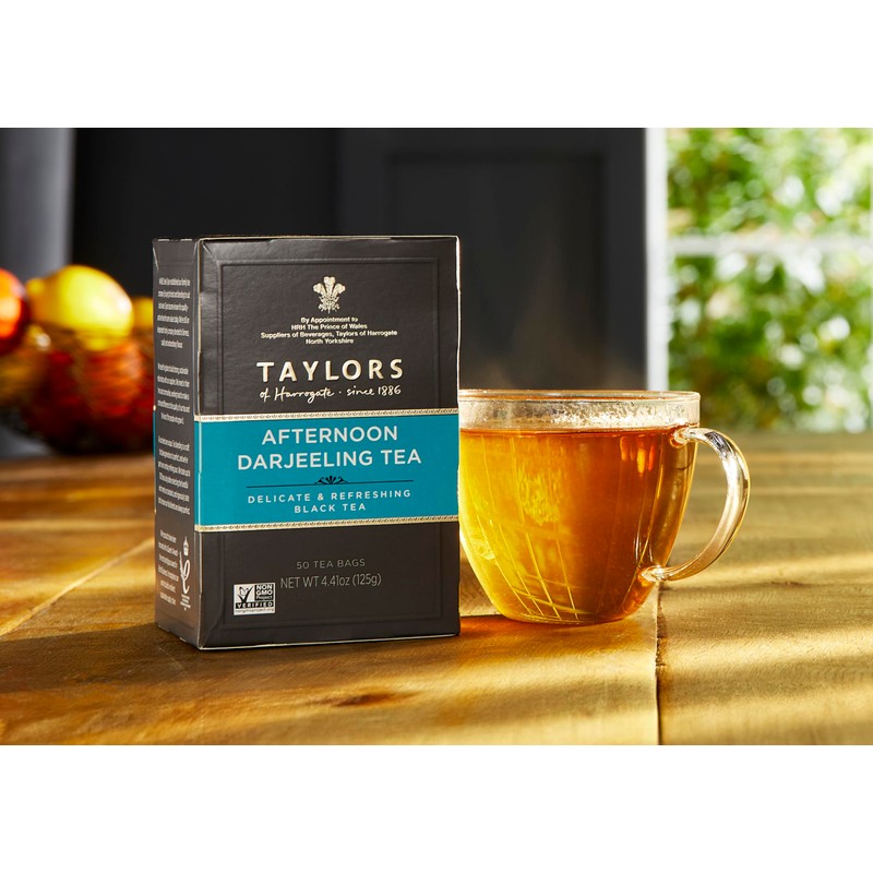 Taylors of Harrogate Afternoon Darjeeling, 50 Teabags (Pack of 6)