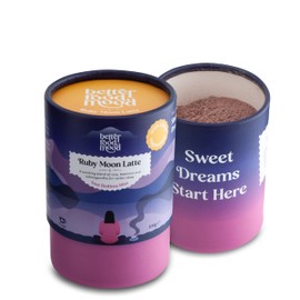 Better Food Mood Ruby Moon Latte 100g | Adaptogen Blend with Ashwagandha, Turmeric, Spices, Magnesium for Sleep & Relaxation