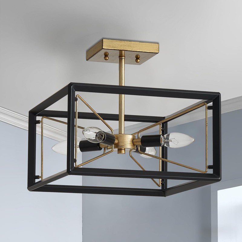 AGV LIGHTING CL046BB Modern Ceiling Light, Semi-Flushmount Close to Ceiling