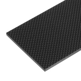 QUARKZMAN 1 x Carbon Fibre Board 125 x 75 x 4 mm Glossy Surface Pultruded Flat Carbon Fibre Strips Plain Weave Panel Plate for Kites RC Aeroplane