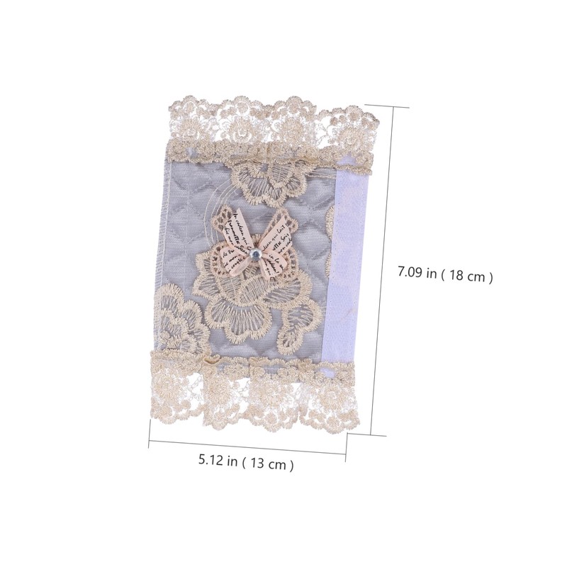 TEHAUX 2pcs Lace Fridge Handle Covers Decorative Door Protector Durable