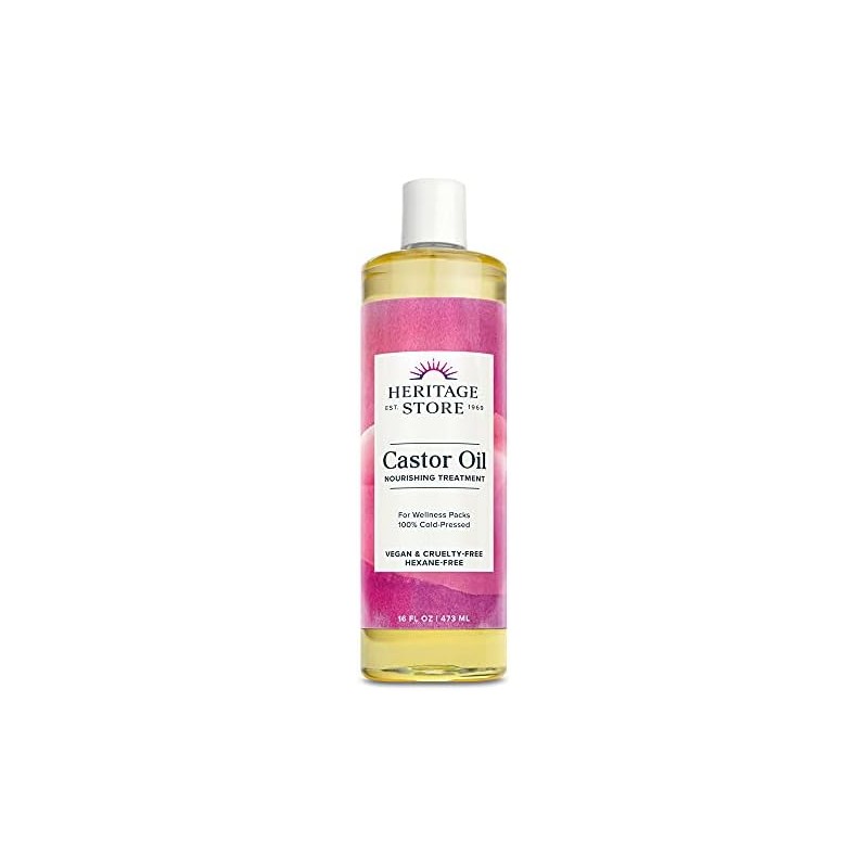 Heritage Store Castor Oil, 16 Ounce